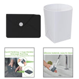 Maxbell Silicone Folding Cup 250ml with Storage Pouch for Sports Jogging Backpacking Black