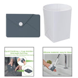 Maxbell Silicone Folding Cup 250ml with Storage Pouch for Sports Jogging Backpacking Grey