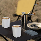 Maxbell Silicone Folding Cup 250ml with Storage Pouch for Sports Jogging Backpacking Grey