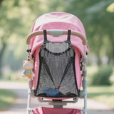 Maxbell Baby Stroller Organizer Bag Black Mesh Storage Bag for Travel Sports Workout