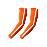Maxbell Cooling Arm Sleeves Reflective Tattoo Cover up Sleeve for Golf Night Running Orange