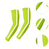 Maxbell Cooling Arm Sleeves Reflective Tattoo Cover up Sleeve for Golf Night Running Yellow Green