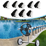 Maxbell Pool Solar Cover Reel Attachment Straps Kit Lightweight Solar Blanket Straps 6 Pieces