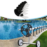 Maxbell Pool Solar Cover Reel Attachment Straps Kit Lightweight Solar Blanket Straps 6 Pieces