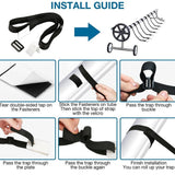 Maxbell Pool Solar Cover Reel Attachment Straps Kit Lightweight Solar Blanket Straps 10 Pieces