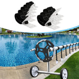 Maxbell Pool Solar Cover Reel Attachment Straps Kit Lightweight Solar Blanket Straps 10 Pieces