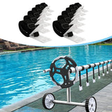 Maxbell Pool Solar Cover Reel Attachment Straps Kit Lightweight Solar Blanket Straps 12 Pieces
