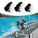 Maxbell Pool Solar Cover Reel Attachment Straps Kit Lightweight Solar Blanket Straps 16 Pieces