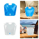 Maxbell 10L Water Storage Bag Folding Sturdy Emergency Jug for Hiking Camping Travel Blue