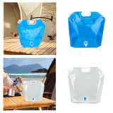 Maxbell 10L Water Storage Bag Folding Sturdy Emergency Jug for Hiking Camping Travel Blue