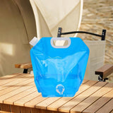 Maxbell 10L Water Storage Bag Folding Sturdy Emergency Jug for Hiking Camping Travel Blue