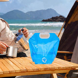 Maxbell 10L Water Storage Bag Folding Sturdy Emergency Jug for Hiking Camping Travel Blue