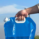 Maxbell 10L Water Storage Bag Folding Sturdy Emergency Jug for Hiking Camping Travel Blue