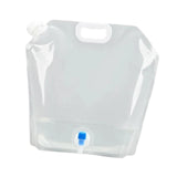 Maxbell 10L Water Storage Bag Folding Sturdy Emergency Jug for Hiking Camping Travel Clear