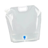 Maxbell 10L Water Storage Bag Folding Sturdy Emergency Jug for Hiking Camping Travel Clear