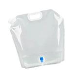 Maxbell 10L Water Storage Bag Folding Sturdy Emergency Jug for Hiking Camping Travel Clear
