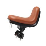 Maxbell Kids Front Mounted Bicycle Seat Bike Seat for Mountain Road Bike Riding Gift Brown