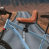Maxbell Kids Front Mounted Bicycle Seat Bike Seat for Mountain Road Bike Riding Gift Brown