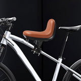 Maxbell Kids Front Mounted Bicycle Seat Bike Seat for Mountain Road Bike Riding Gift Brown