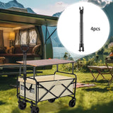 Maxbell 4Pcs Camping Cart Table Support Tube for Backyard Utility Wagon Cart Picnics