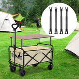 Maxbell 4Pcs Camping Cart Table Support Tube for Backyard Utility Wagon Cart Picnics