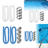 Maxbell 2x Pool Connection Hoses 59 inch 1.25" Diameter Premium PVC Replacement Hose White