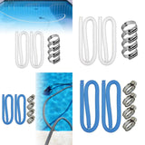 Maxbell 2x Pool Connection Hoses 59 inch 1.25" Diameter Premium PVC Replacement Hose White