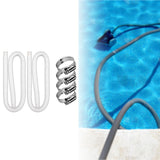 Maxbell 2x Pool Connection Hoses 59 inch 1.25" Diameter Premium PVC Replacement Hose White