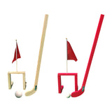 Maxbell Wooden Chinese Kids Field Hockey Kit Accessory Sturdy Lightweight 2inch Ball Light Brown