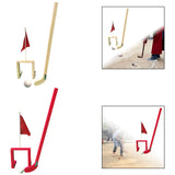 Maxbell Wooden Chinese Kids Field Hockey Kit Accessory Sturdy Lightweight 2inch Ball Light Brown