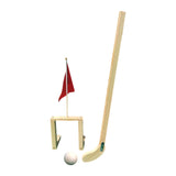 Maxbell Wooden Chinese Kids Field Hockey Kit Accessory Sturdy Lightweight 2inch Ball Light Brown