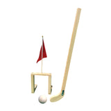 Maxbell Wooden Chinese Kids Field Hockey Kit Accessory Sturdy Lightweight 2inch Ball Light Brown