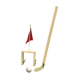 Maxbell Wooden Chinese Kids Field Hockey Kit Accessory Sturdy Lightweight 2inch Ball Light Brown