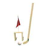 Maxbell Wooden Chinese Kids Field Hockey Kit Accessory Sturdy Lightweight 2inch Ball Light Brown