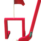 Maxbell Wooden Chinese Kids Field Hockey Kit Accessory Sturdy Lightweight 2inch Ball Red