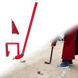 Maxbell Wooden Chinese Kids Field Hockey Kit Accessory Sturdy Lightweight 2inch Ball Red