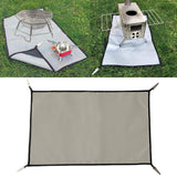Maxbell Fireproof Mat Reusable BBQ Flame Retardant Mat for Fire Pit Outdoor Hot Tent 100x120cm