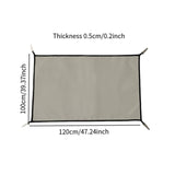 Maxbell Fireproof Mat Reusable BBQ Flame Retardant Mat for Fire Pit Outdoor Hot Tent 100x120cm