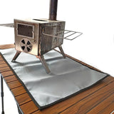 Maxbell Fireproof Mat Reusable BBQ Flame Retardant Mat for Fire Pit Outdoor Hot Tent 100x120cm