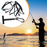 Maxbell Fly Fishing Tippet Spool Holder Fishing Leader Tippet Holder for Salmon Carp with 6 Spool Tender