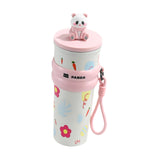 Maxbell Portable Insulated Tumbler Stainless Steel Water Bottle for Outdoor Home Car Pink with Panda