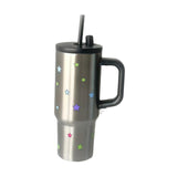 Maxbell Portable Insulated Tumbler Stainless Steel Water Bottle for Outdoor Home Car Silvery with Handle