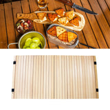 Maxbell Outside Picnic Folding Table Top Panel Wood Accessories Spare Parts Portable 120cmx60cm