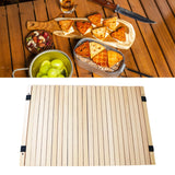 Maxbell Outside Picnic Folding Table Top Panel Wood Accessories Spare Parts Portable 90cmx60cm