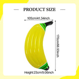 Maxbell Inflatable Banana Pool Float Lounger for Vacation Summer Pool Party Supplies