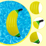 Maxbell Inflatable Banana Pool Float Lounger for Vacation Summer Pool Party Supplies