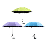 Maxbell Beach Umbrella with Adjustable Clamp Parasol for Beach Swimming Pool Terrace Green