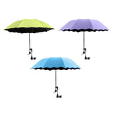 Maxbell Beach Umbrella with Adjustable Clamp Parasol for Beach Swimming Pool Terrace Green