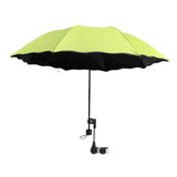 Maxbell Beach Umbrella with Adjustable Clamp Parasol for Beach Swimming Pool Terrace Green