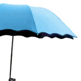Maxbell Beach Umbrella with Adjustable Clamp Parasol for Beach Swimming Pool Terrace Blue